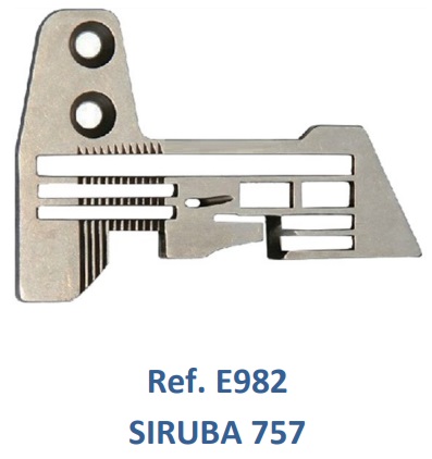 PLACA DE AGUJA REMALLADORA SIRUBA 757